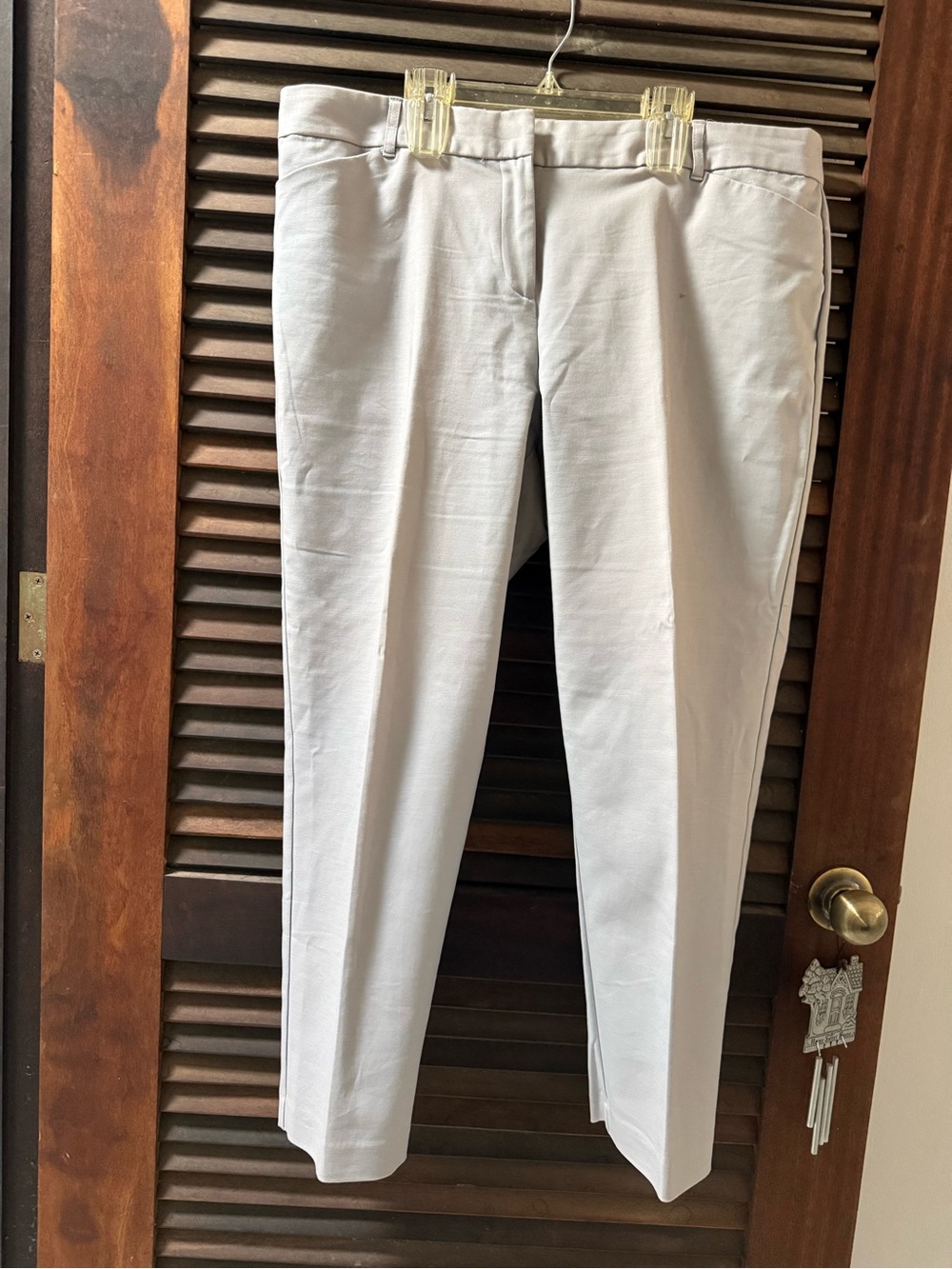 Liz Claiborne Light Gray Women Dress Pants